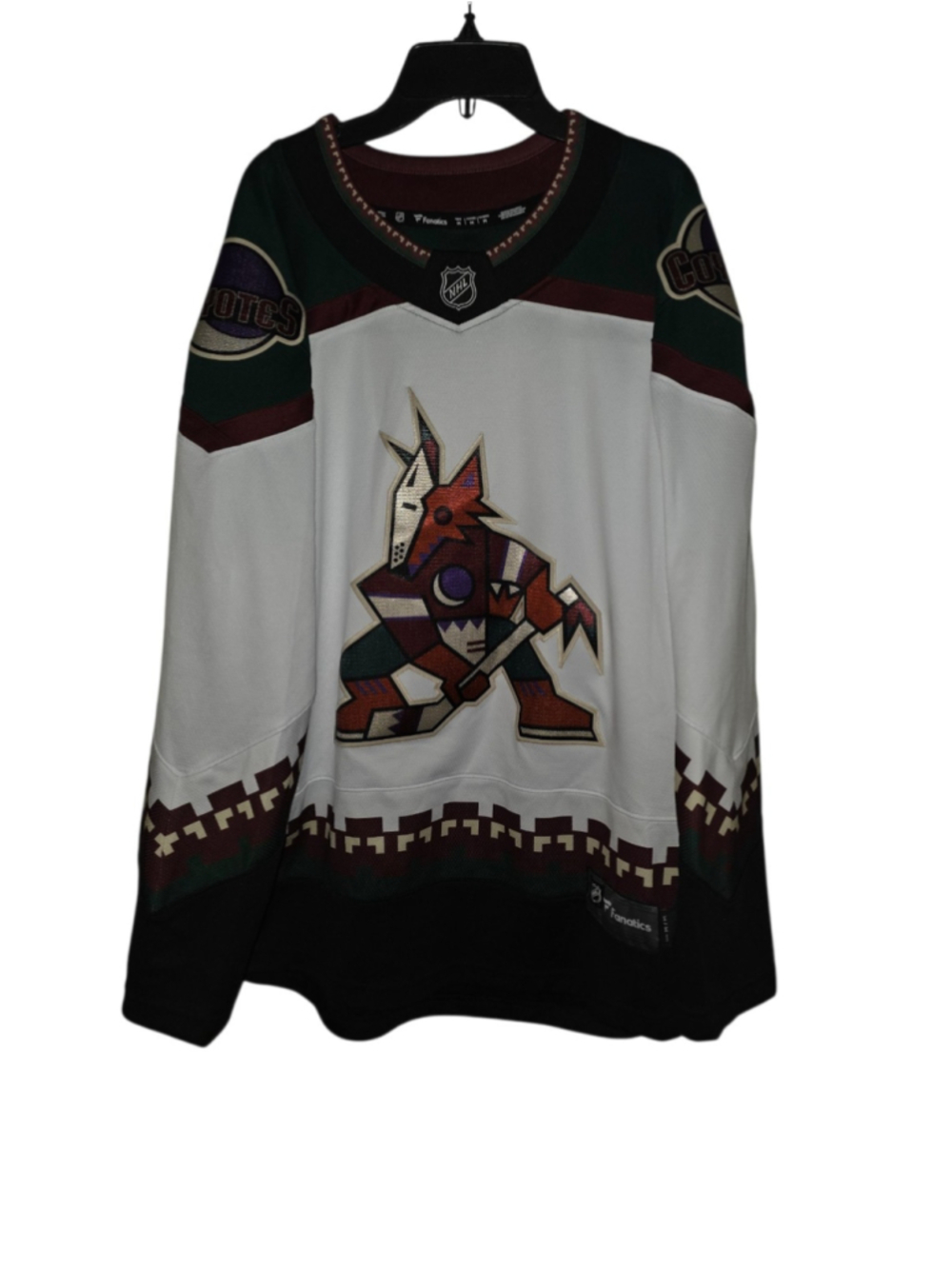 Arizona Coyotes White Away Fanatics Breakaway Jersey Men’s Size M NWOT